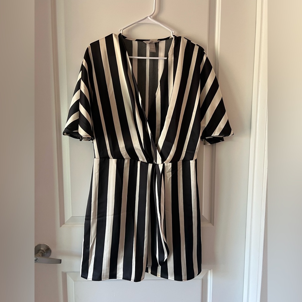Monochrome Striped Garment